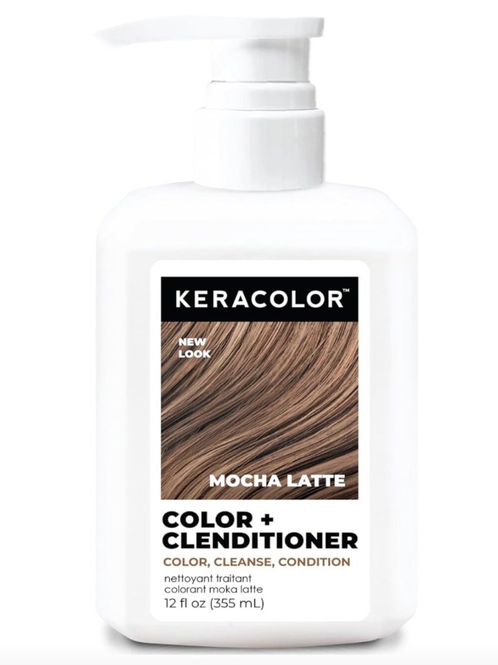 NEW Keracolor MOCHA LATTE Color + Clenditioner 3-in-1 Color-Depositing Condition